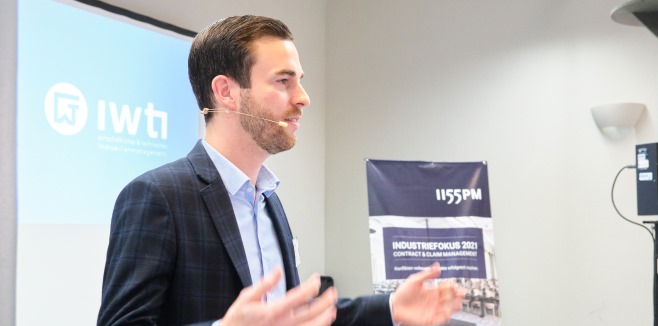 Vortrag "Der Bauzeitverlängerungs-Claim". Vortragsreferent Herr Michael Mozer. Urheber: Nicholas Det. Alle Nutzungsrechte erworben durch 1155PM consultants GmbH Vortrag "Der Bauzeitverlängerungs-Claim". Vortragsreferent Herr Michael Mozer. Urheber: Nicholas Det. Alle Nutzungsrechte erworben durch 1155PM consultants GmbH